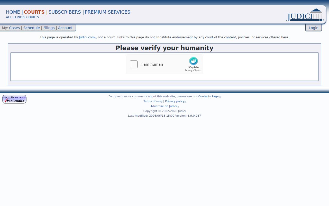Judici Marshall County court case search form