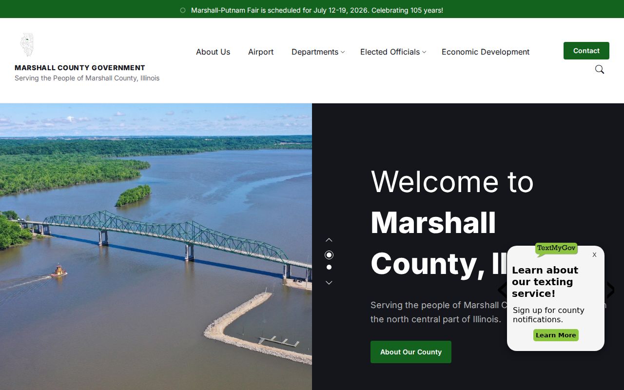 Marshall County government justice office directory