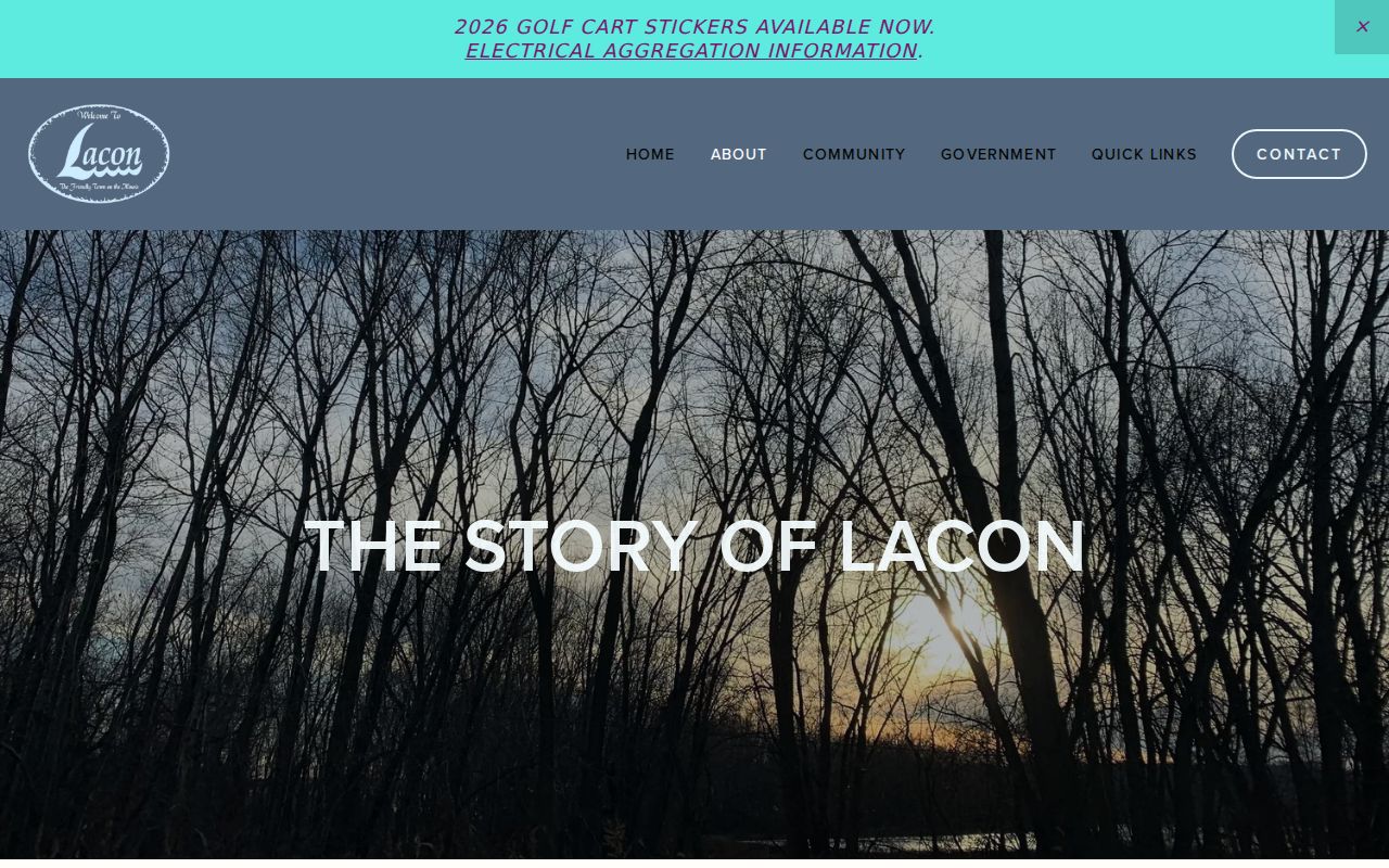 Lacon criminal records and county seat history